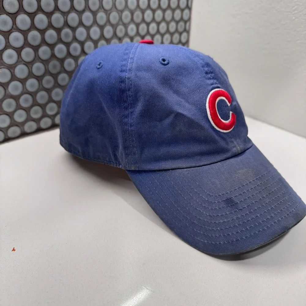 Vintage Chicago Cubs‎ Hat Cap Snap Back Mens MLB Blue 90s Fitted OSFA Baseball